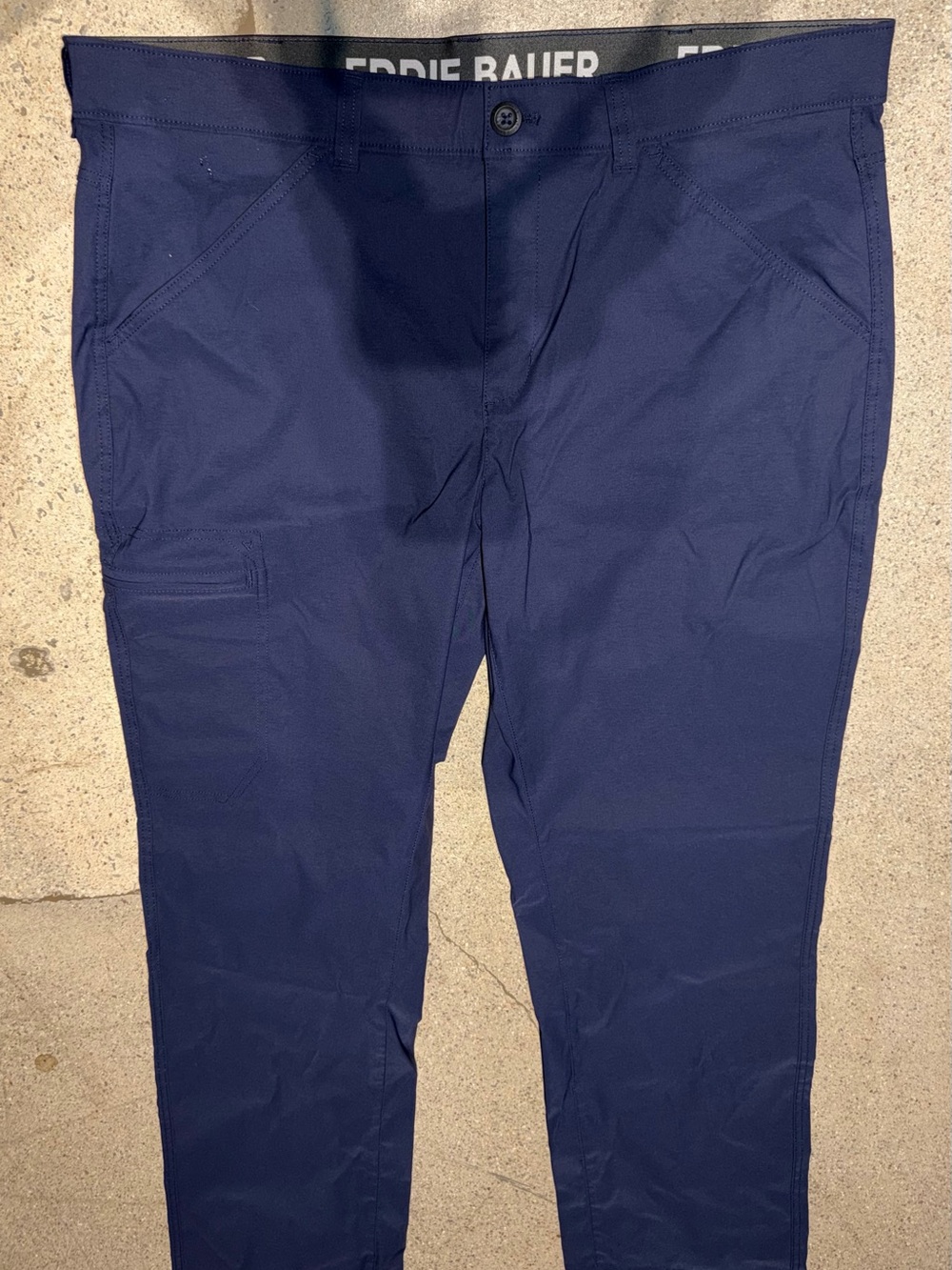 Eddie Bauer Navy Blue Rainer Tech Pants size 40 x 34